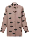 Stella McCartney lips-print shirt - Purple