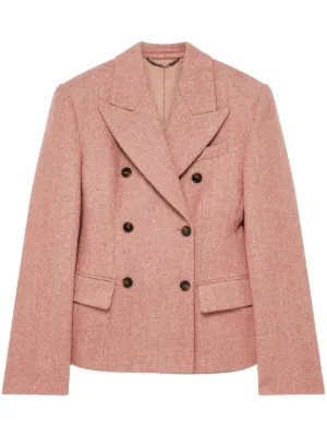 ステラマッカートニー ピンクベージュ テーラードジャケット ピークドラペル Stella McCartney（ステラ・マッカートニー）ウィメンズ