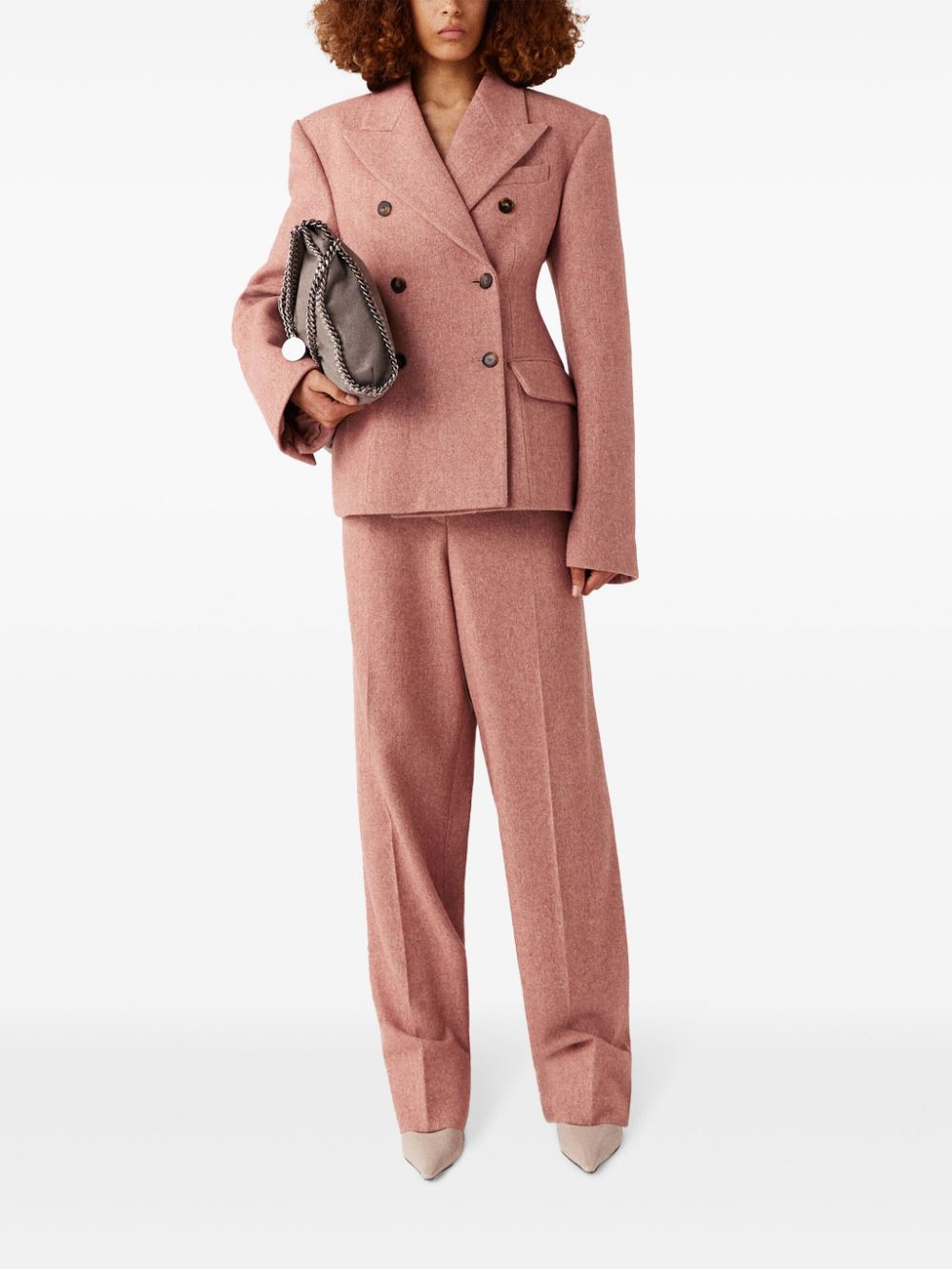 Stella McCartney Blazer met dubbele rij knopen - Roze