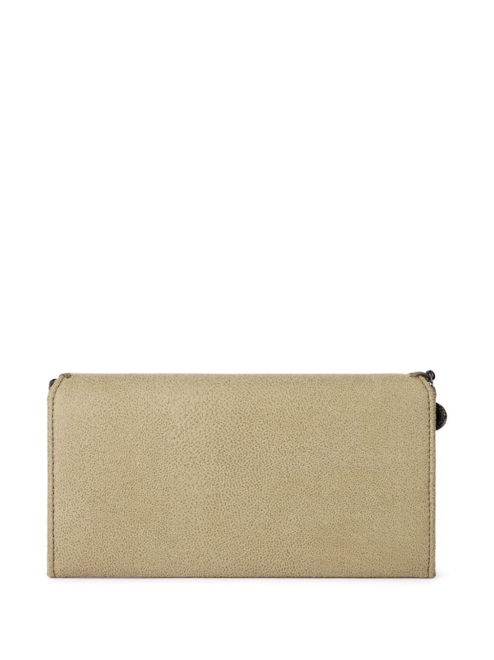 Stella McCartney Falabella Flap continental wallet - Beige