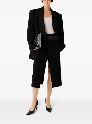 STELLA McCARTNEY ひざ丈スカート 赤x白x黒(総柄) 2318625L0034 STELLA McCARTNEY（ステラマッカートニー）ひざ丈スカート 赤