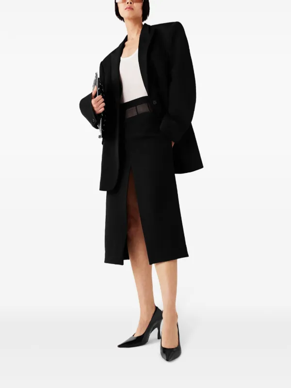 Stella McCartney スリット スカート | ブラック | FARFETCH JP
