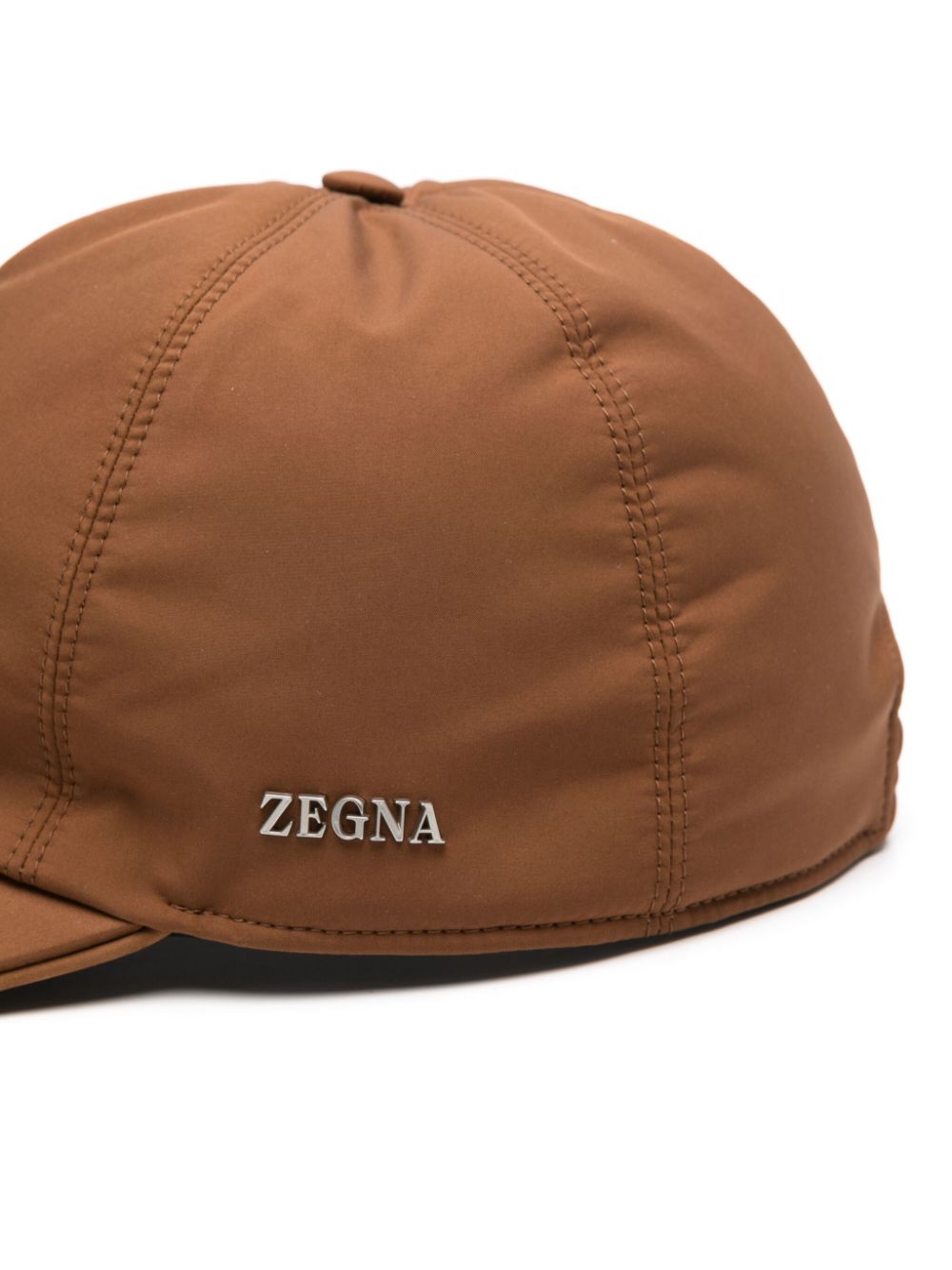 Zegna Pet met geborduurd logo - Bruin