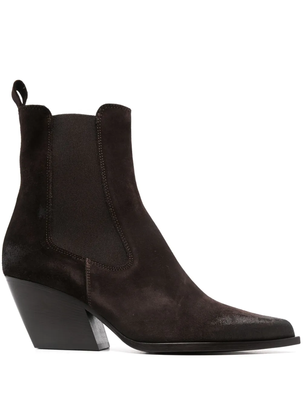 Elena Iachi 65mm leather cowboy boots Brown
