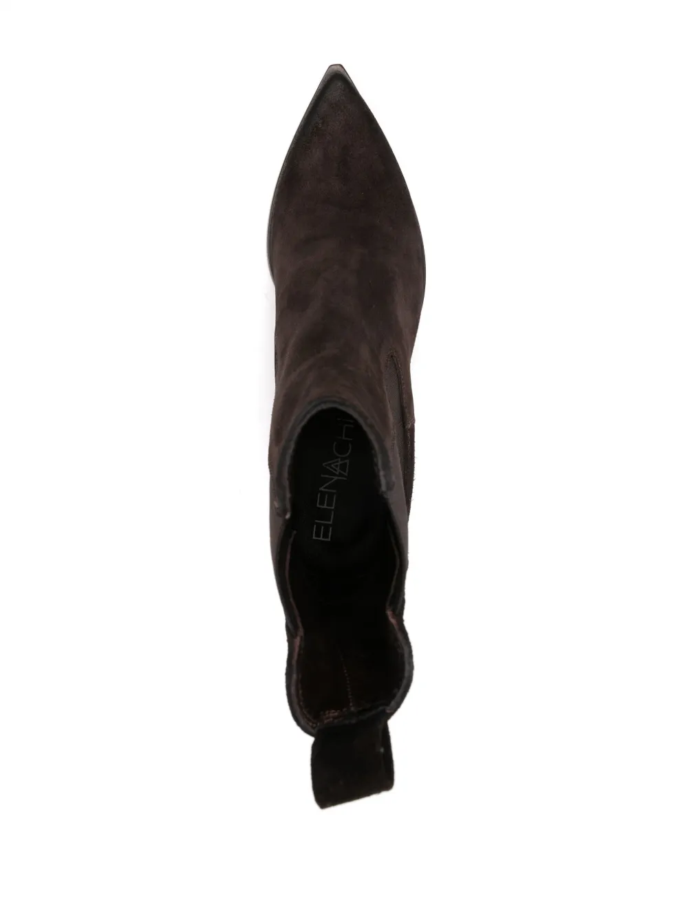 Elena Iachi 65mm leather cowboy boots Brown