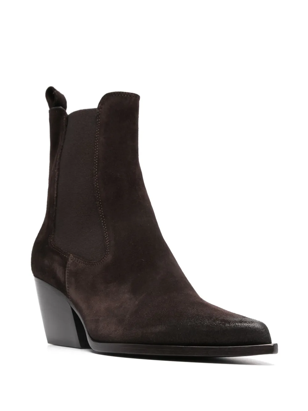 Elena Iachi 65mm leather cowboy boots Brown