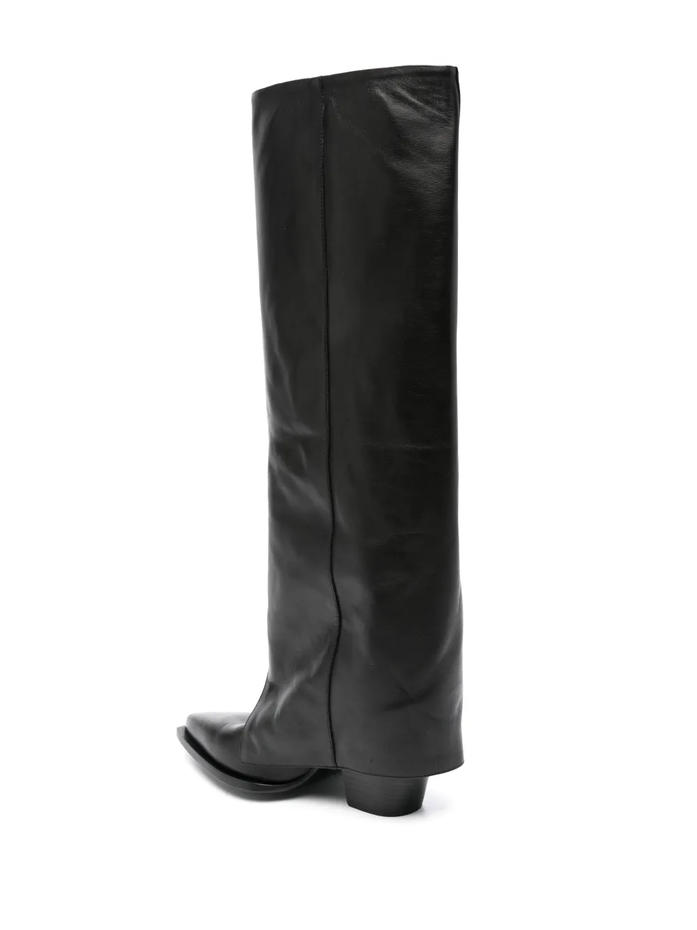 Elena Iachi 80mm leather boots Black