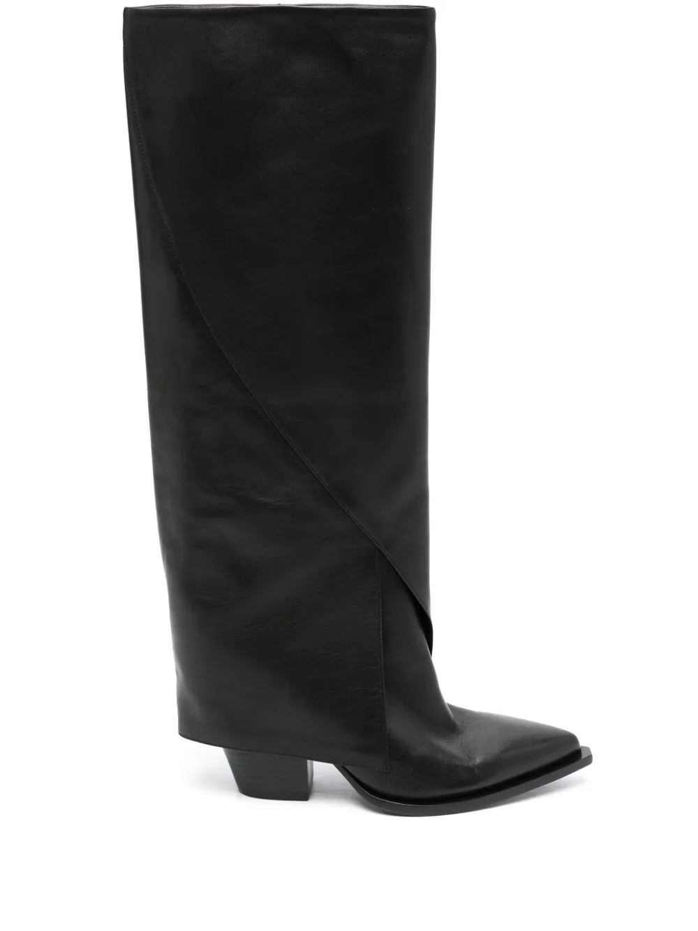 Elena Iachi 80mm leather boots Black