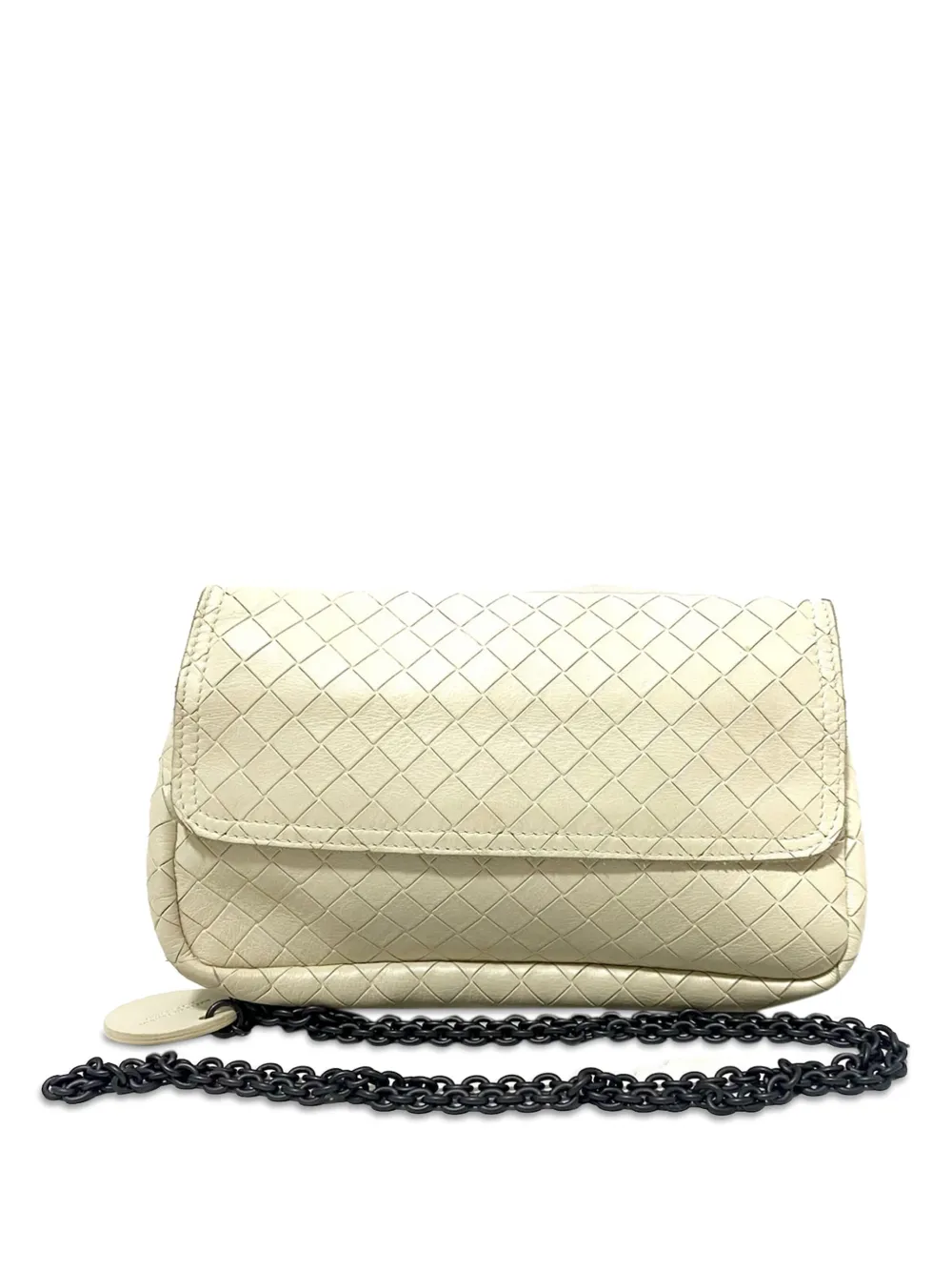 Bottega Veneta Pre Owned 2000 2017 Baby Intrecciomirage Nodini Crossbody Bag White FARFETCH HK