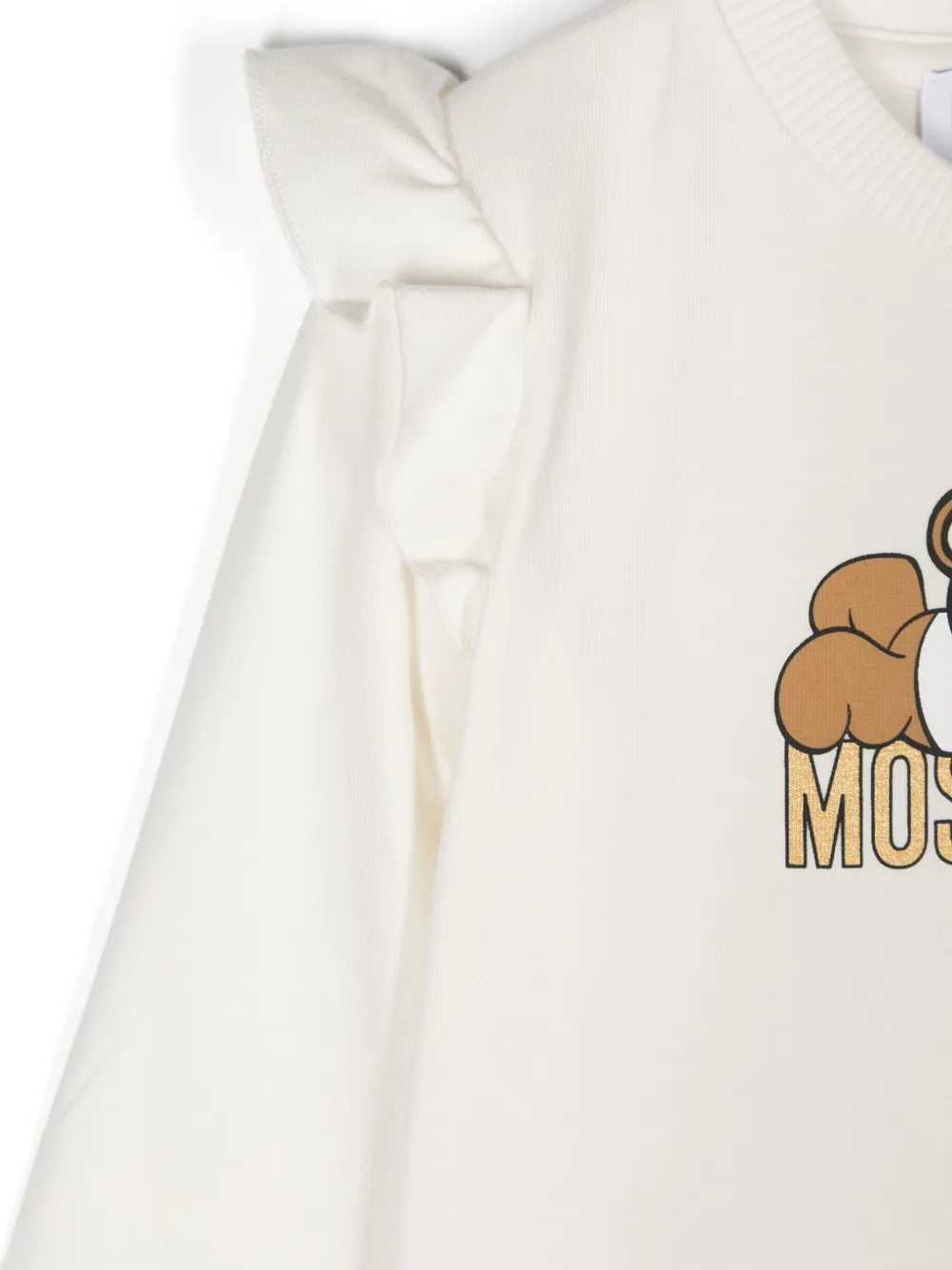 Moschino Kids T-shirt met teddybeerprint Beige