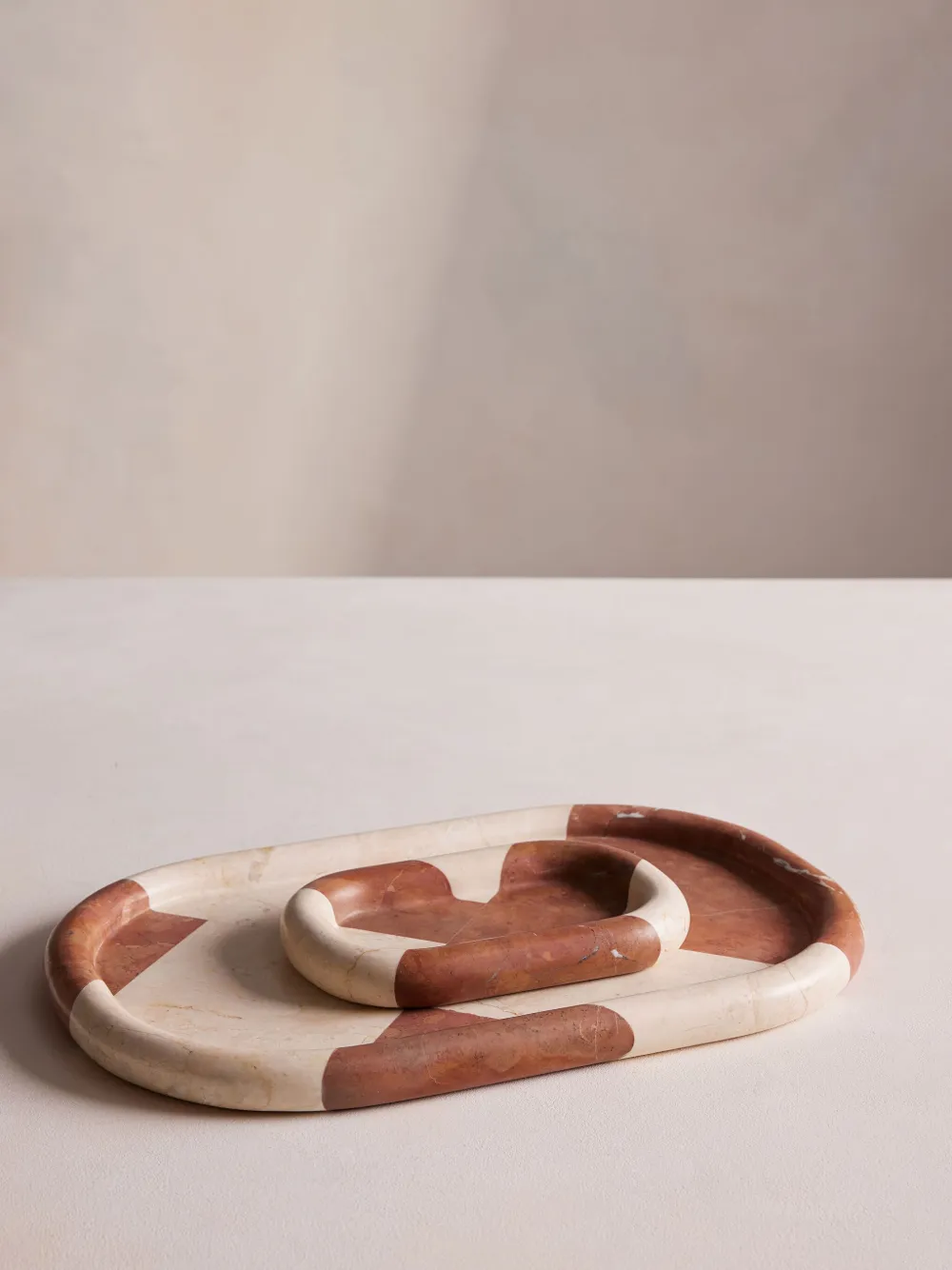 Soho Home Small Marble Adley Tray In Neutrals