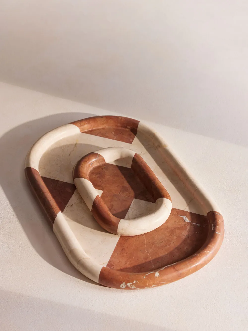 Soho Home Small Marble Adley Tray In Neutrals