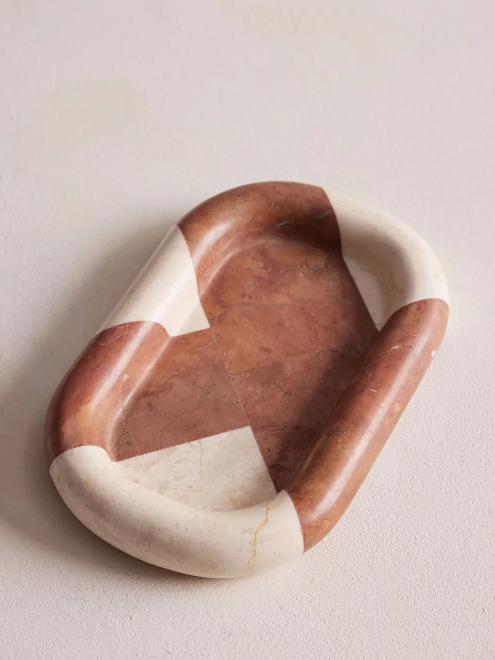 Soho Home Small Marble Adley Tray In Neutrals