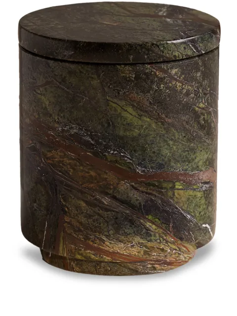 Soho Home Leather & Oud Forest Green Marble candle (250g)