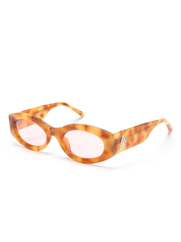 Linda Farrow x The Attico Berta Sunglasses | Brown | FARFETCH