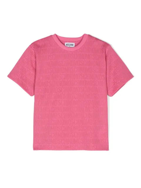 Moschino Kids logo-intarsia T-shirt