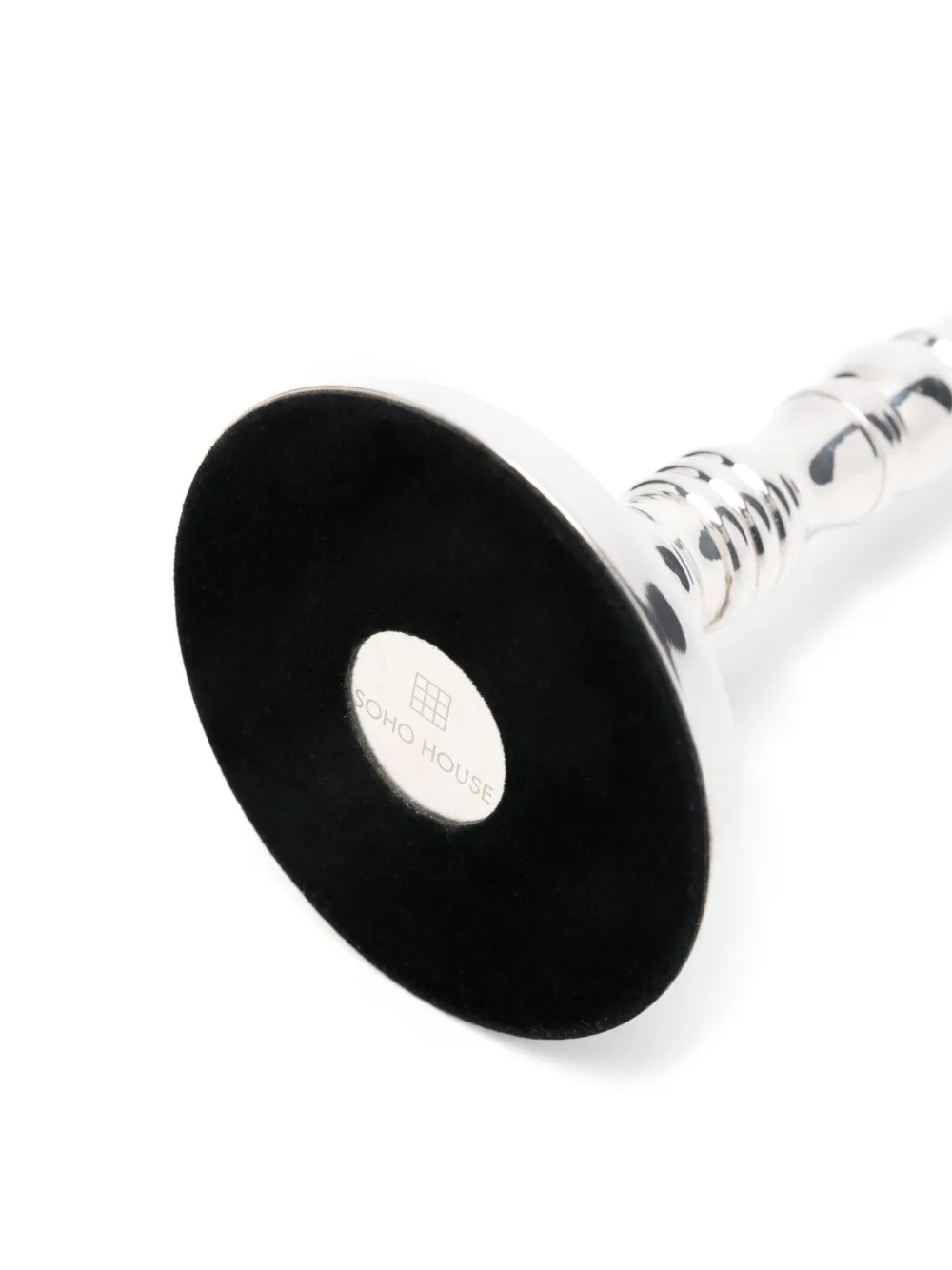 Soho House Stiden Candle Holder (27cm) In Silver