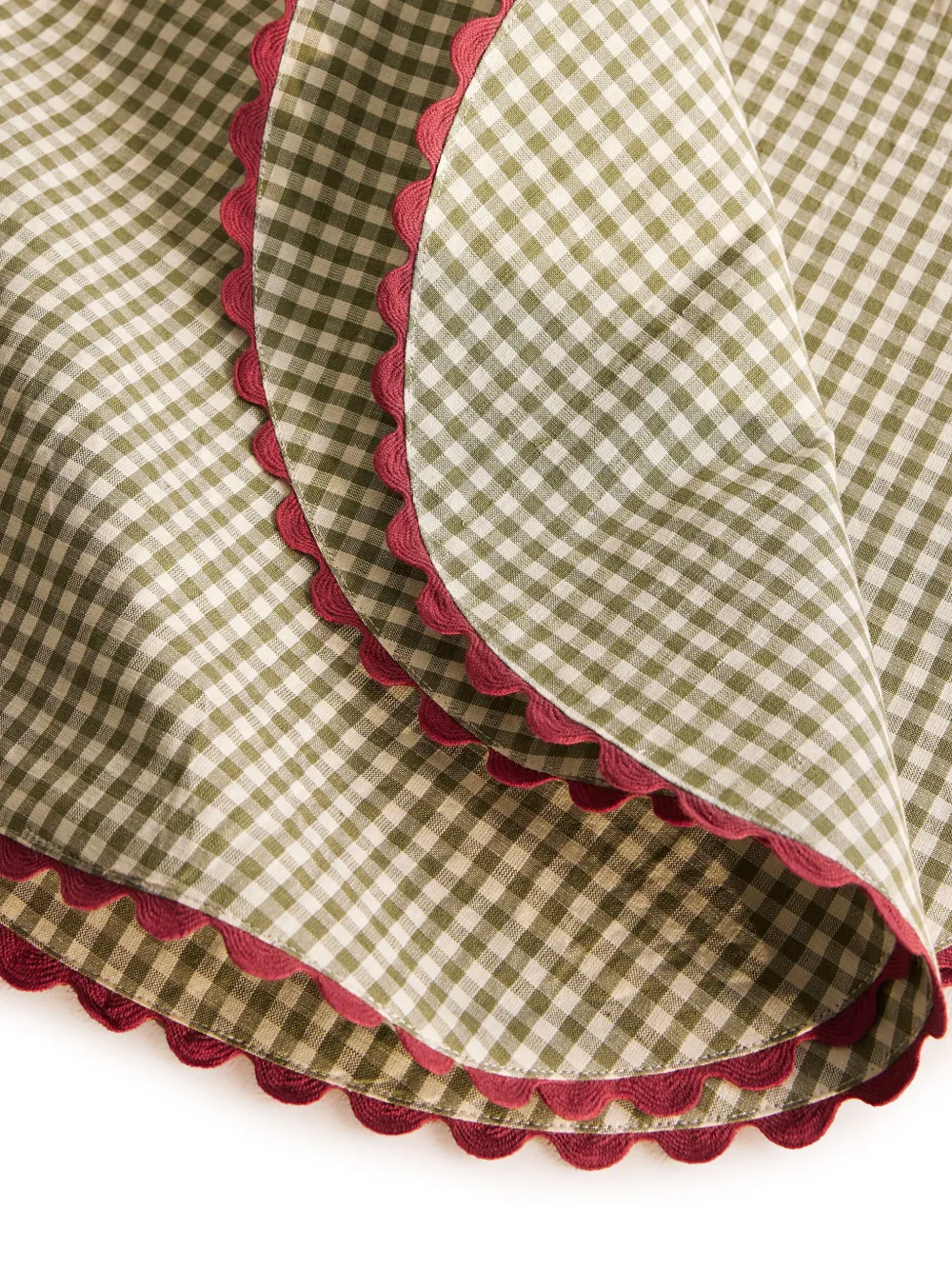 Soho Home Set Of 4 Linen-cotton Munro Tablemats In 绿色