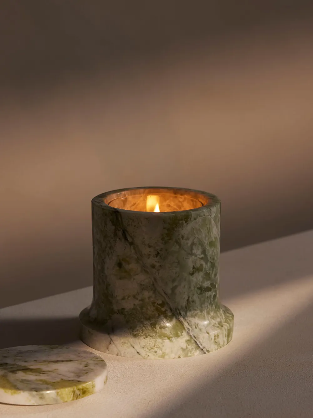 Soho Home Sicilian Thyme Marble Candle 250g In Green