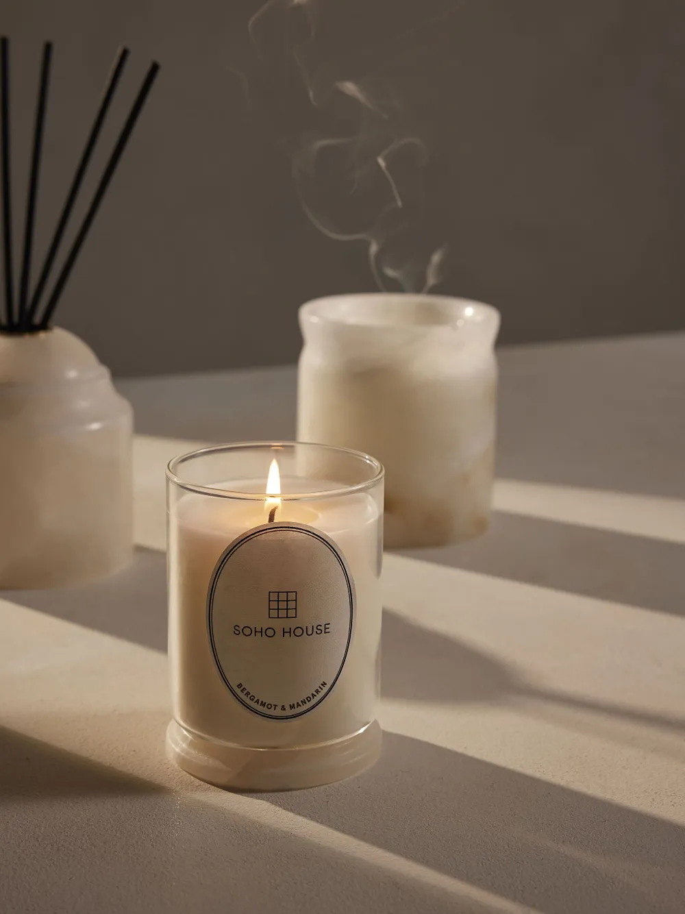 Soho Home Bergamot & Mandarin Candle In White