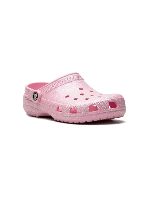 Crocs Kids sandalias Classic Glitter Clog "Pink"