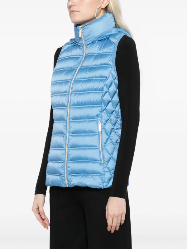 Michael Michael Kors Packable Puffer Vest Blue FARFETCH UK