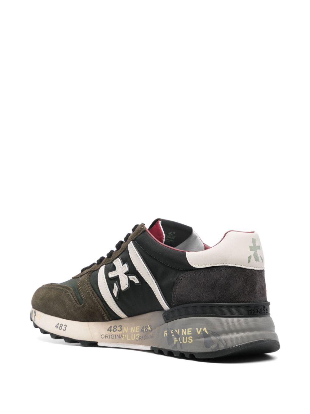 Shop Premiata Lander 6905 Sneakers In Green