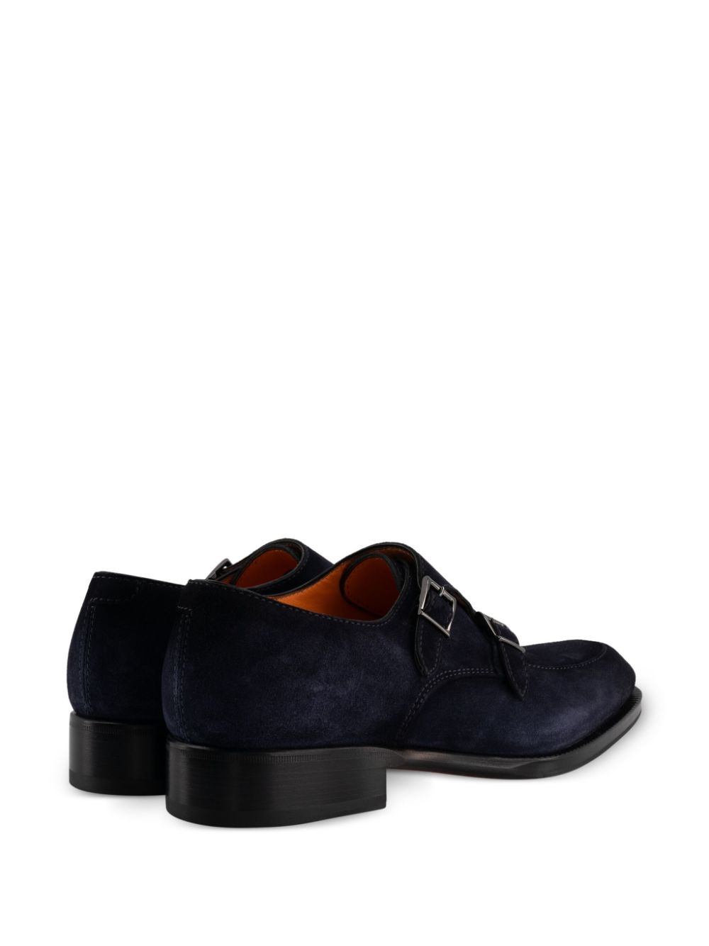 Santoni Gespschoenen met dubbel bandje Blauw