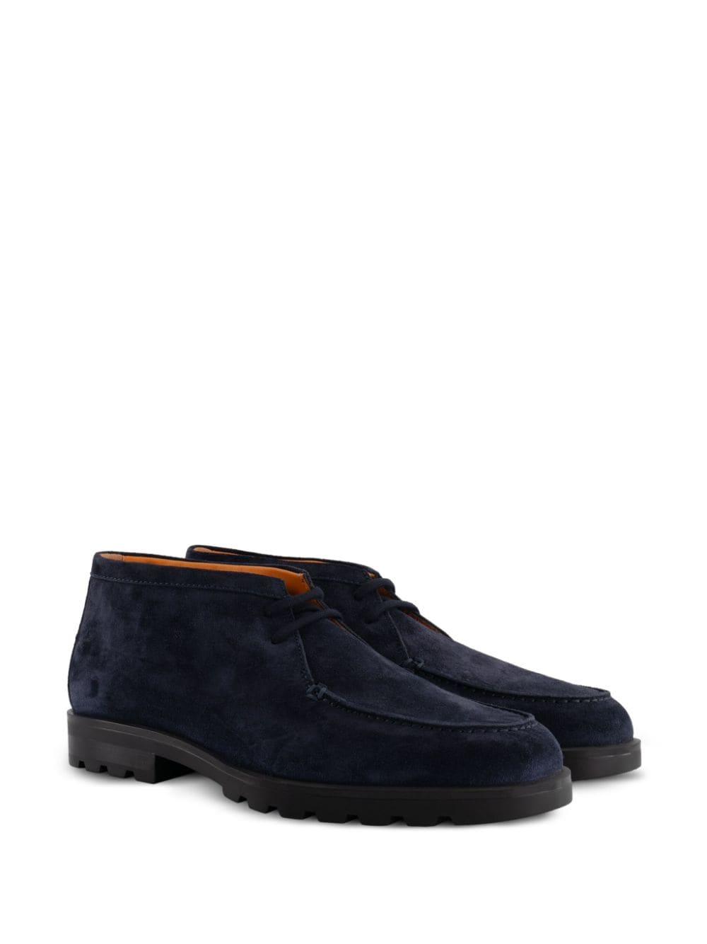 Shop Santoni Yalta Loafers In Blue