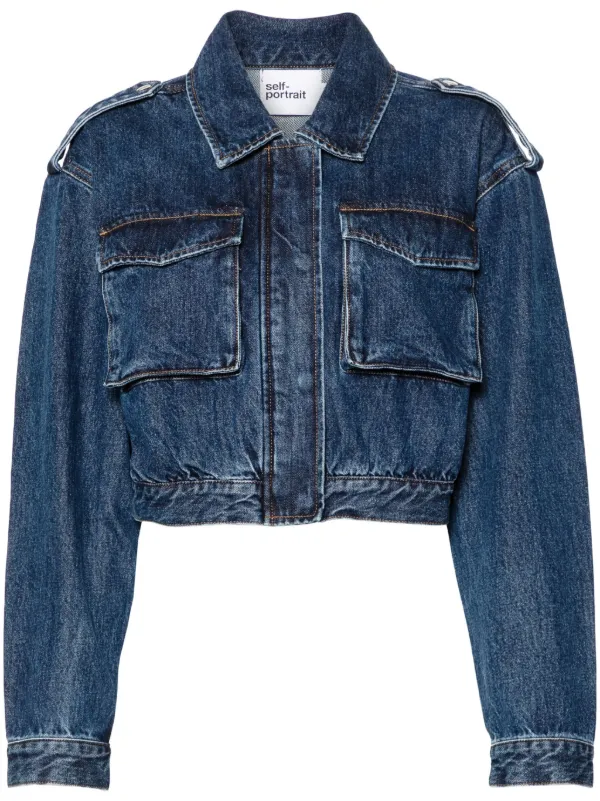 ジャケット Self-Portrait Denim Jacket rTRKaYEJUArBxi3zu9RJSltMsm2ZBI