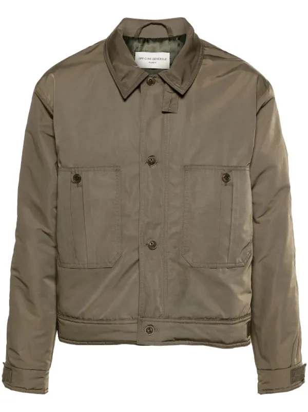 Officine Generale Pete ボンバージャケット | グリーン | FARFETCH JP