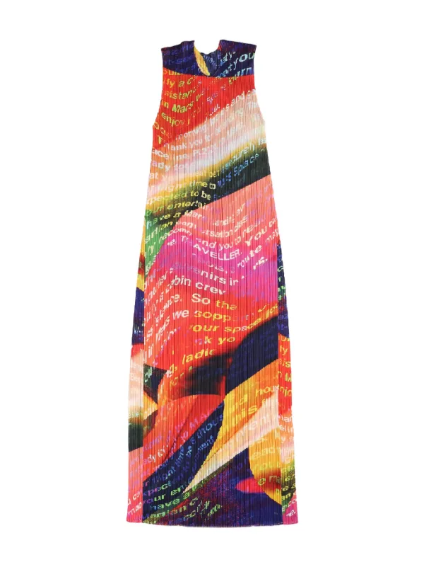 Pleats Please Issey Miyake Voyager Maxi Dress | オレンジ | FARFETCH JP