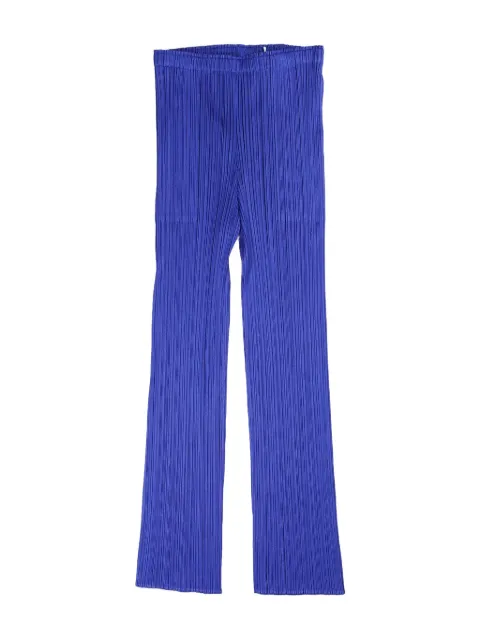 Pleats Please Issey Miyake fully-pleated flared trousers