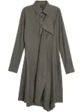 Y's U-Drape shirt dress - Grey