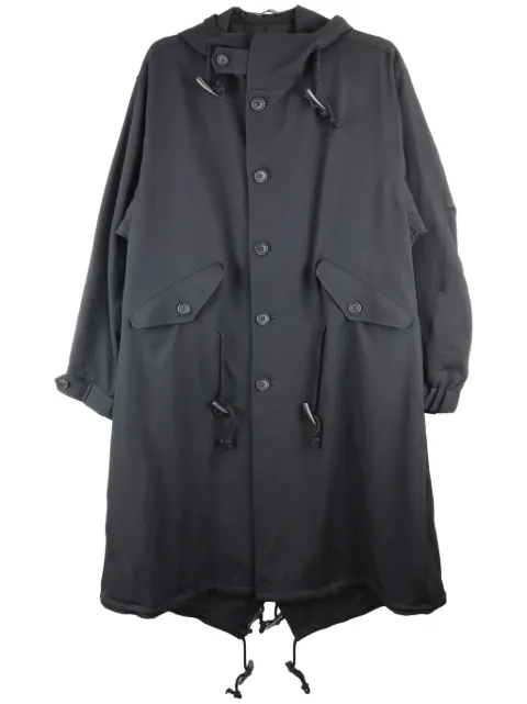 Y's buttoned parka coat