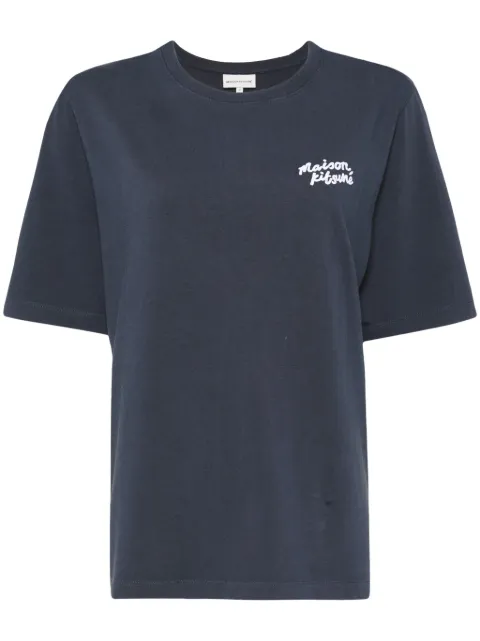 Maison Kitsune handwriting logo T-shirt Women