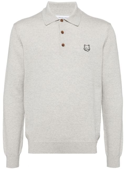 Maison Kitsuné Bold Fox Head polo sweater