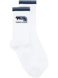 Maison Kitsuné Flash Fox socks - White