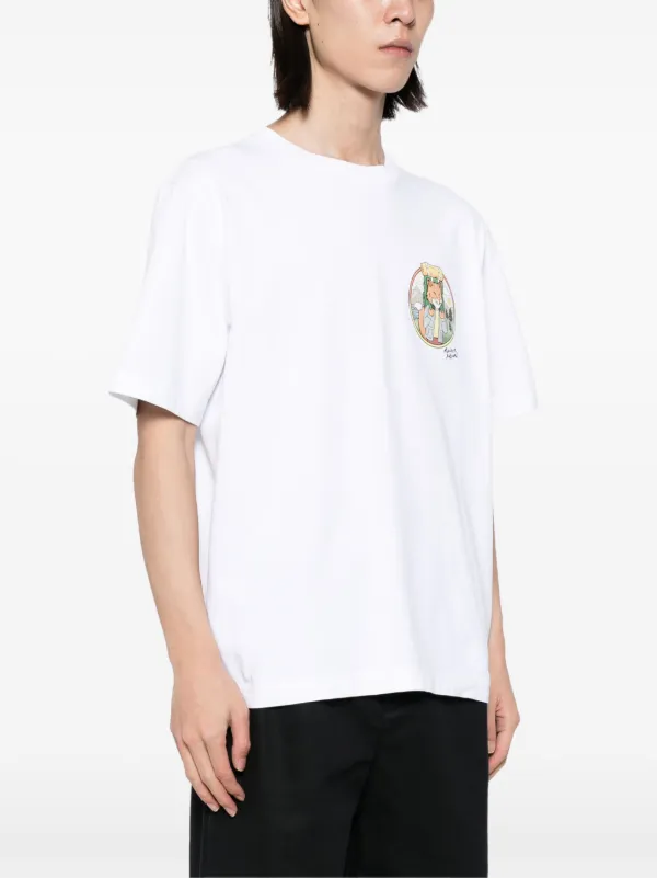 Maison Kitsuné Rambling Fox T-shirt | White | FARFETCH UK