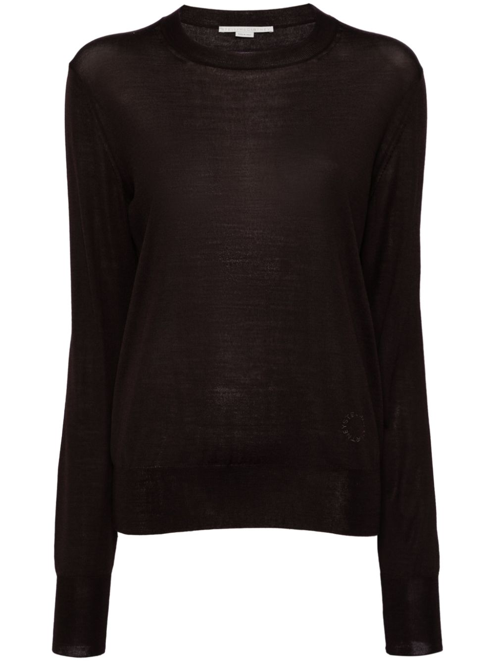 Stella McCartney Top met geborduurd logo Bruin