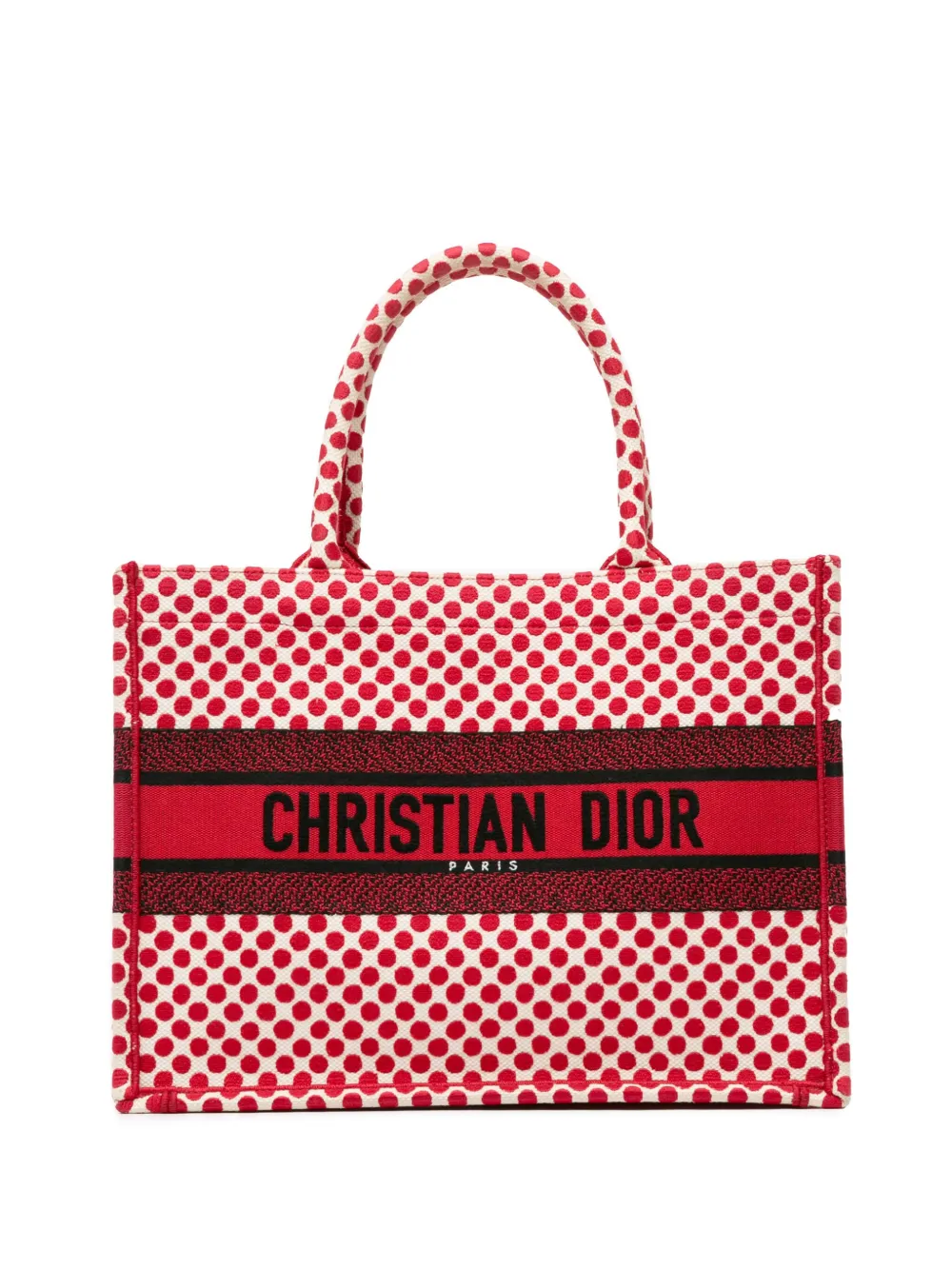 Christian dior red tote sale