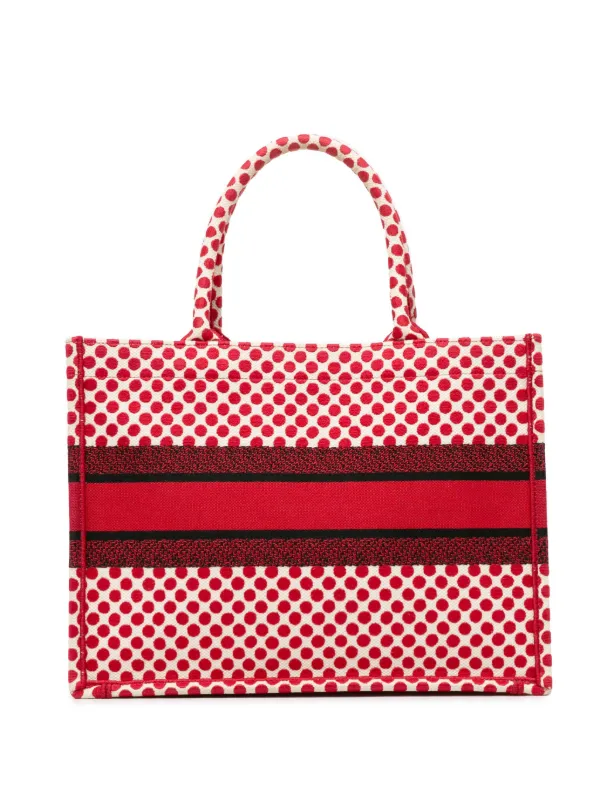 Dior tote bag red best sale