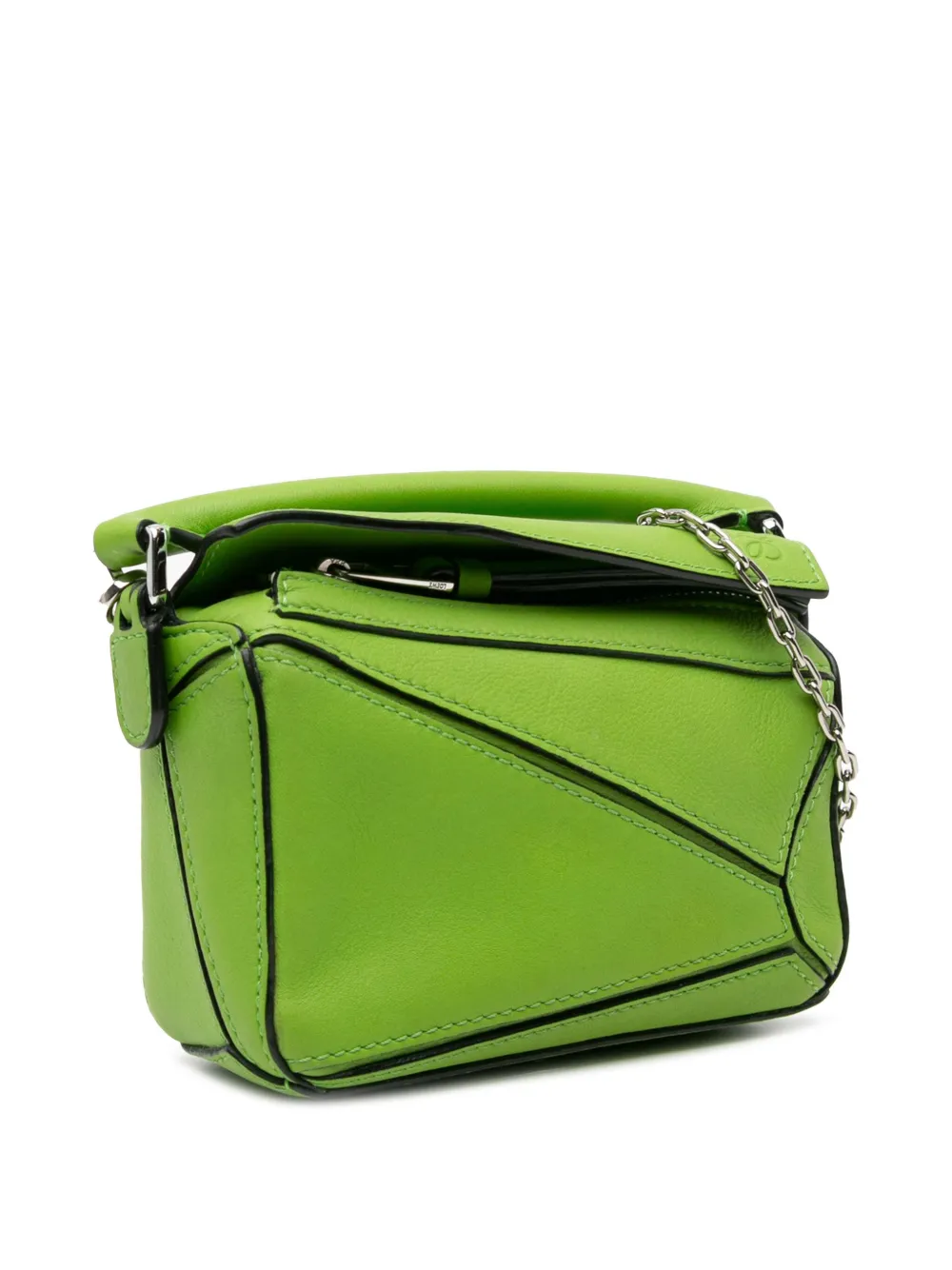 Loewe PreOwned 20102023 Nano Puzzle Bag Satchel Green FARFETCH