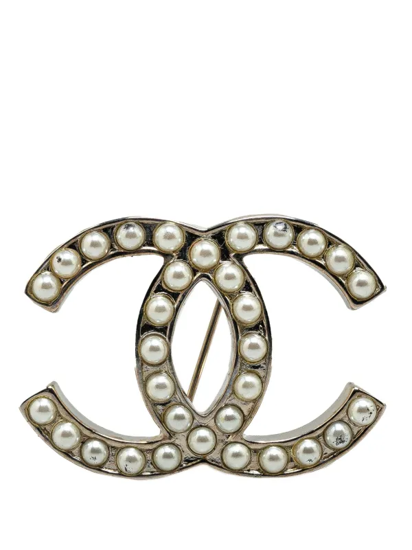 Cc pearl brooch cheap