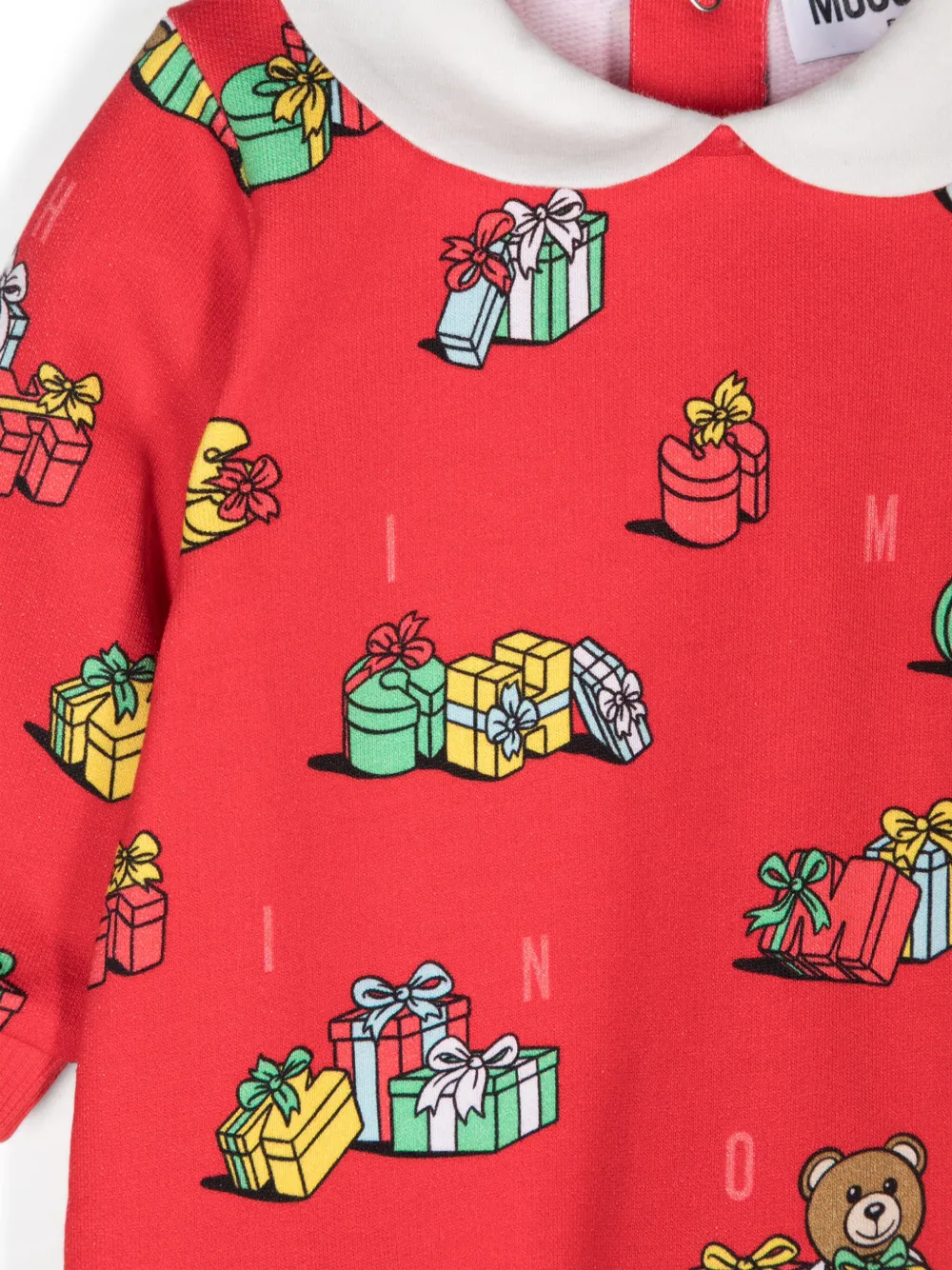 Moschino Kids Pyjama met teddybeerprint Rood