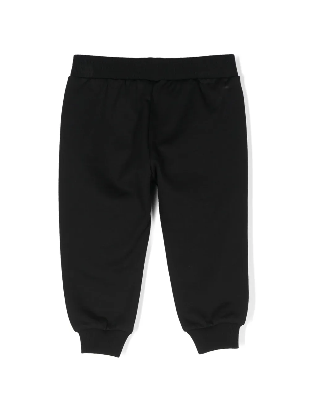 Moschino Kids Trainingsbroek met logoprint Zwart