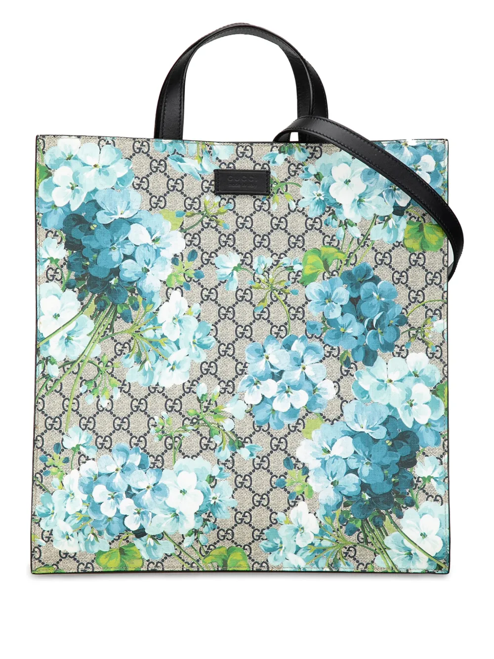 Gucci Pre Owned Bolsa Satchel GG Supreme Blooms Convertible Soft Tote 2000 2015 Farfetch