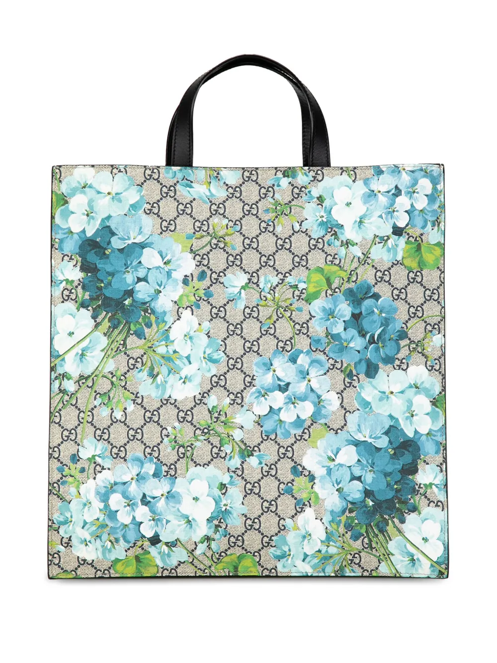 Gucci Pre-Owned 2000-2015 GG Supreme Blooms Convertible Soft Tote satchel - Bruin