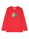 Moschino Kids Teddy Bear-print T-shirt - Red