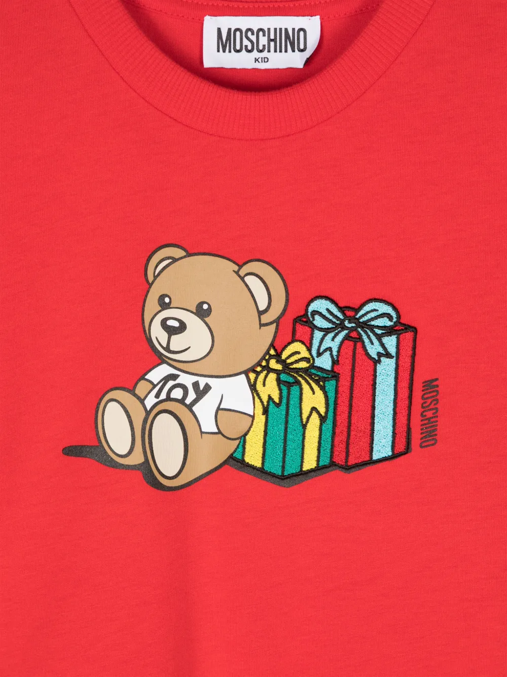 Moschino Kids T-shirt met teddybeerprint Rood